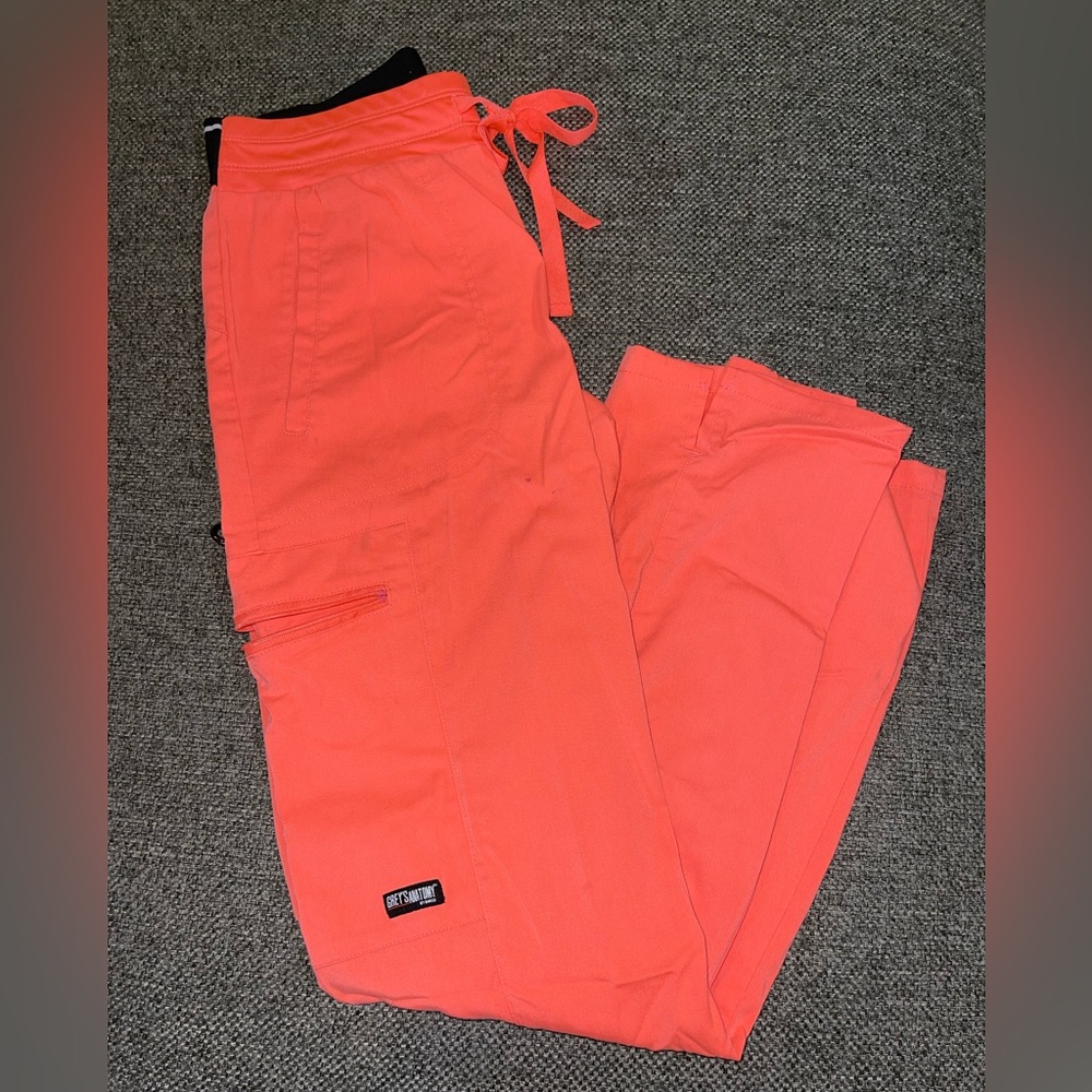 Greys Anatomy XXSP Scrub Pants - Coral